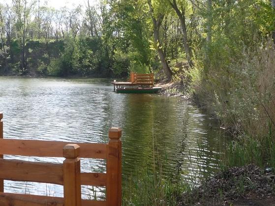 Horgászállás a tó partján — Pintér Tanya Panzió